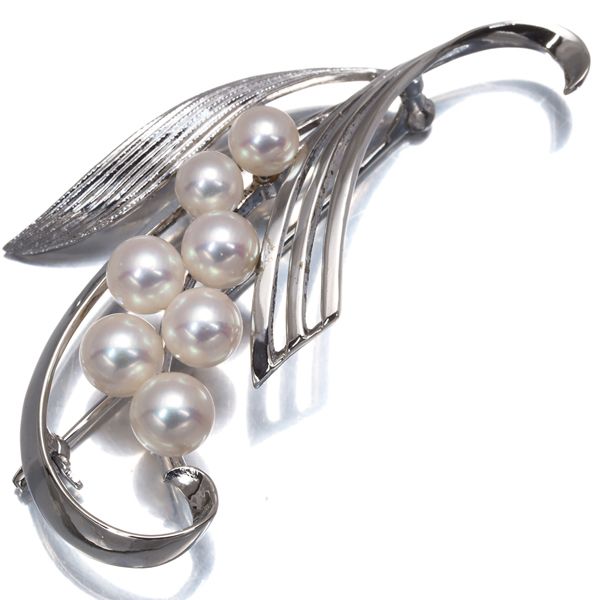 ☆美品☆ミキモト　パール　ブローチ　シルバー　サークル　皇室御用達ブランド ☆美品☆ミキモト パール ブローチ シルバー サークル 皇室御用達ブランド