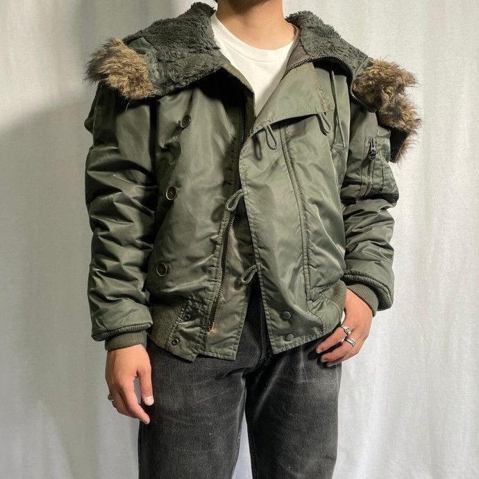 【USA製】 90s ヴィンテージ mil-tec N-2B フライトジャケット 90年代 USA製 MIL-TEC N-2B フライトジャケット 民間品 メンズL相当
