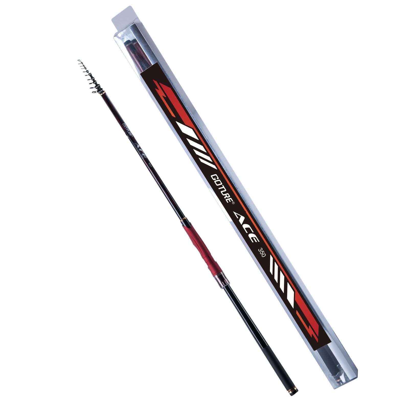 Color:3.5M Goture 磯竿 振出式ロッド 釣り竿 3.5m 多重可動ガイド 99.9%カーボン率 遠投 軽量 携帯型 伸縮式 磯釣り 海釣り 沖堤 サーフ 磯場 港湾 防波堤 2号