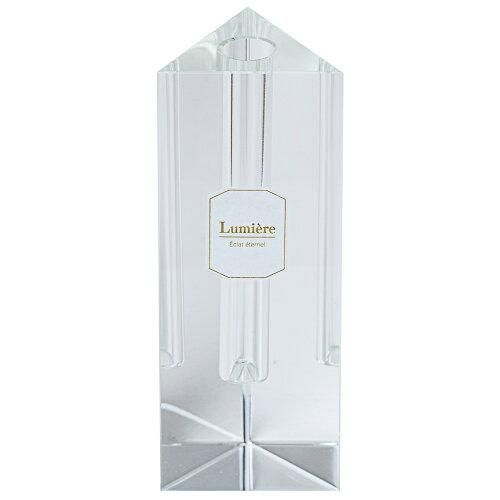 【新品・5営業日で発送】アプラス クリスタル一輪挿しI ホワイト／グレー (K-2738)