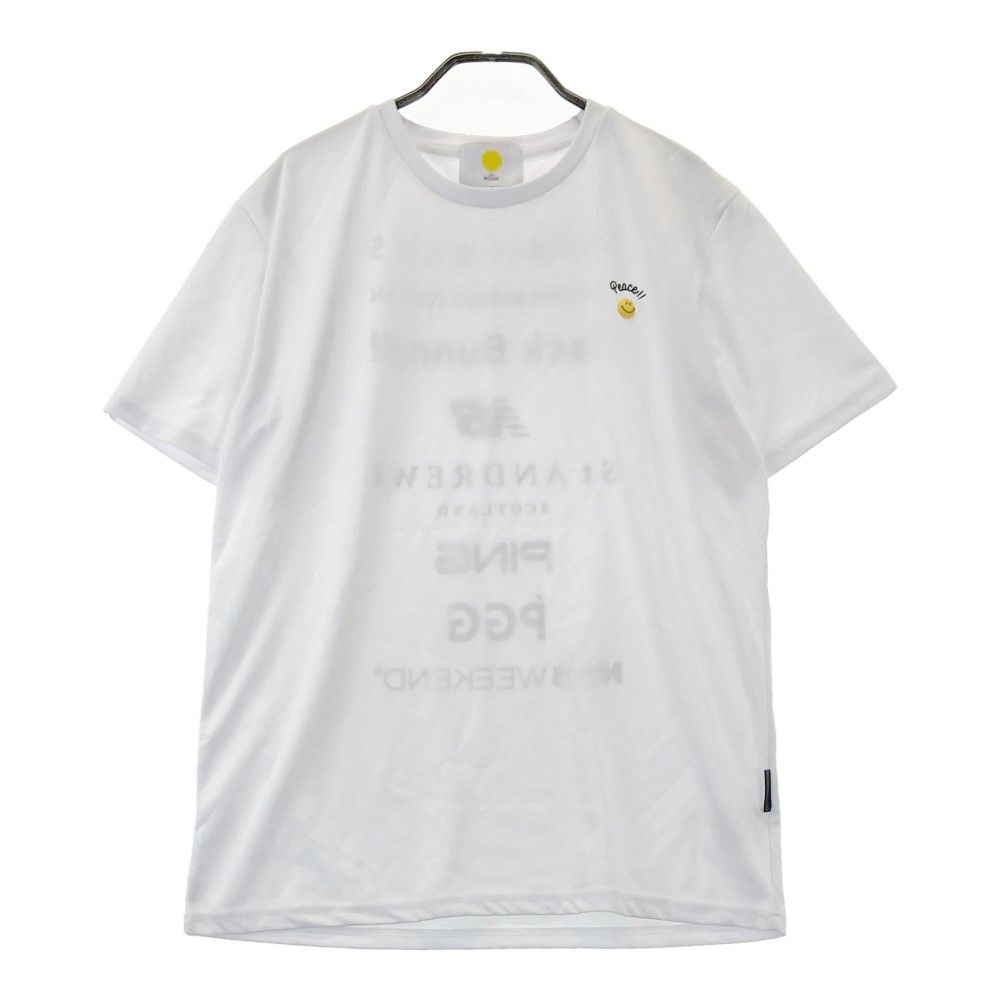 サイズ 5 PEARLY GATES パーリーゲイツ 2025年モデル the HOUSE 半袖Tシャツ ホワイト系 240101441395 ゴルフウェア メンズ ストスト
