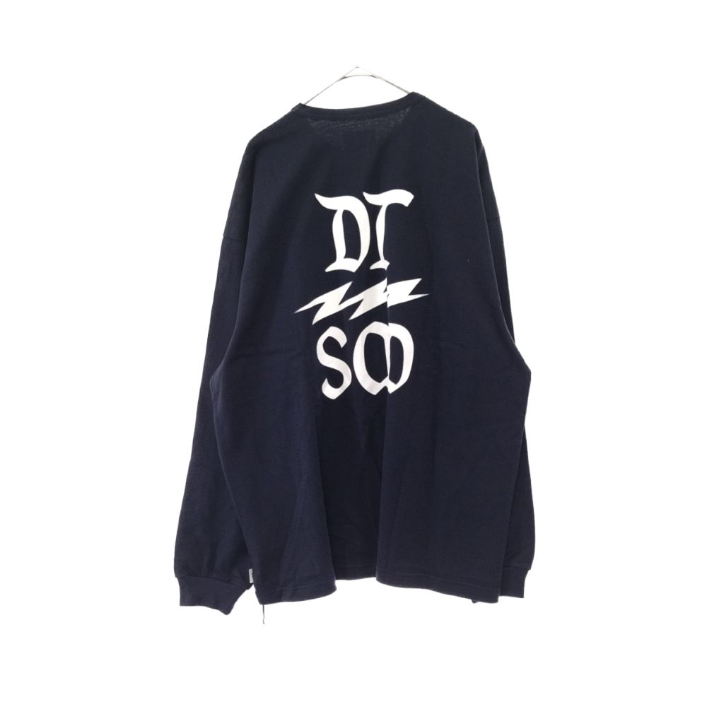 WTAPS (ダブルタップス) 23SS DESIGN 02 / LS / COTTON. DSQD バックプリント長袖Tシャツ ネイビー  231ATDT-CSM11