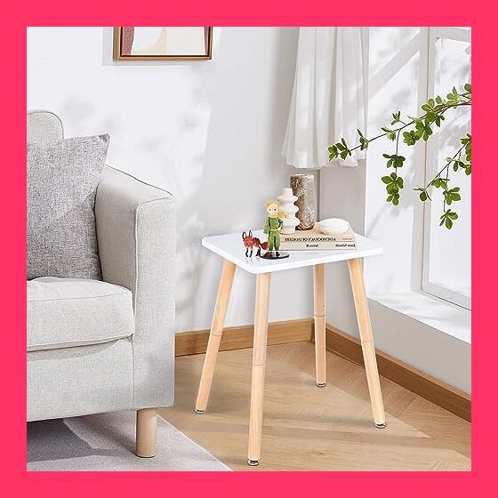 【スタッフおすすめ！】Yawinhe サイドテーブル 天然木 小さい棚 40x30x52cm ベッドサイドテーブル 収納ラック 小物置き 多機能 オープンラック リビング ソファサイド 一人暮らし カフェテーブ