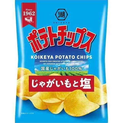 湖池屋 ポテトチップス じゃがいもと塩60g 12個入 - メルカリ