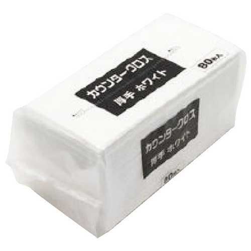 カウンタ－クロス 厚手 80枚 ホワイト×12PCW-80W ＭＩＳＭ