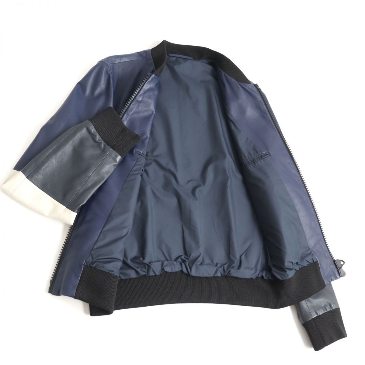 ドンドン見直し】極美品◇VALENTINO ヴァレンティノ ダブルジップ 