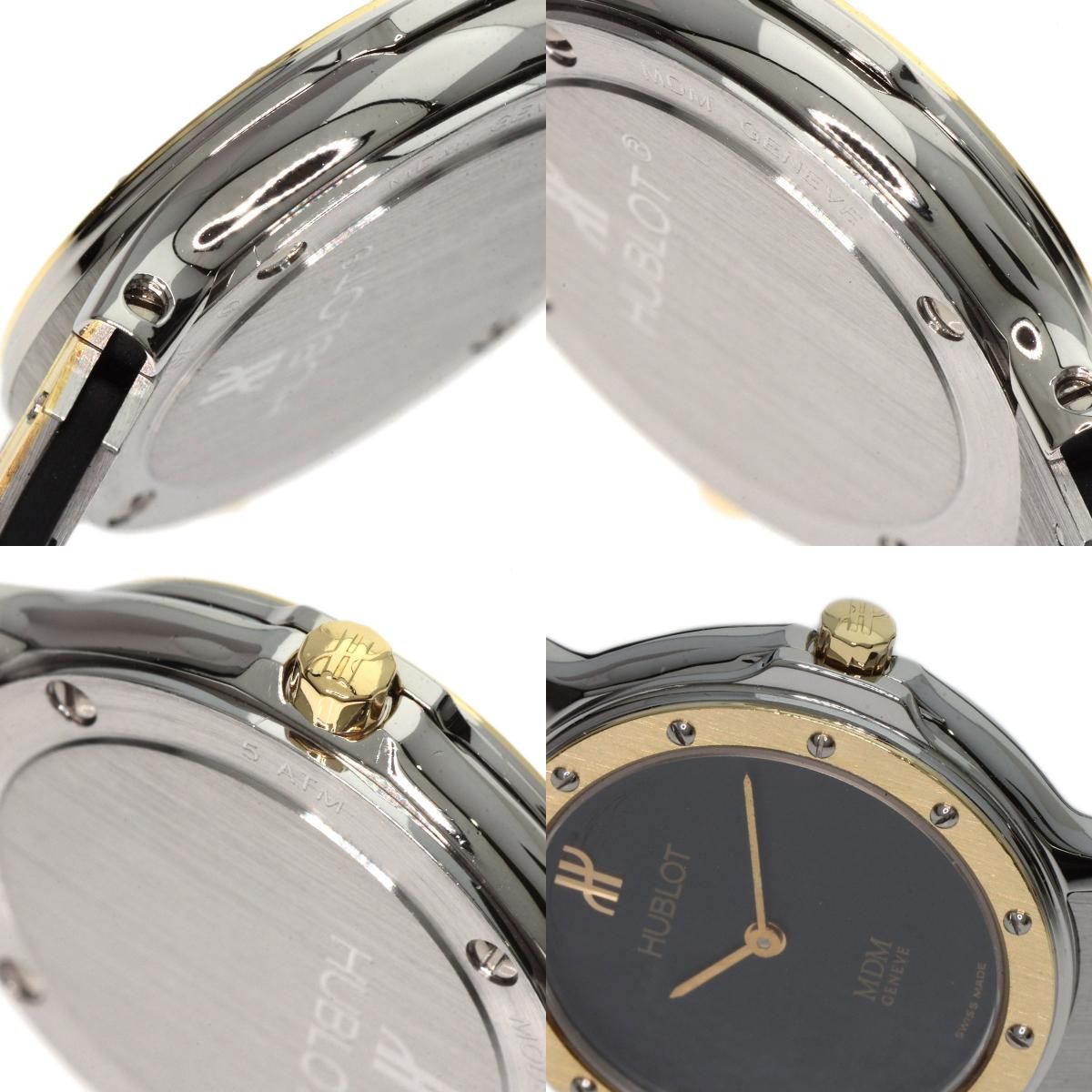 HUBLOT ウブロ 1280.2 MDMクラシック 腕時計 SS ラバー K18YG 