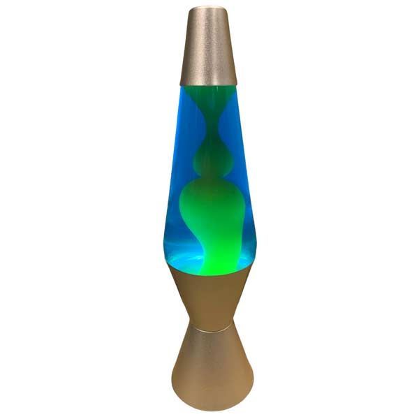2124] ラバライト Lava Light Lamp ラバランプ / Yellow Wax Blue