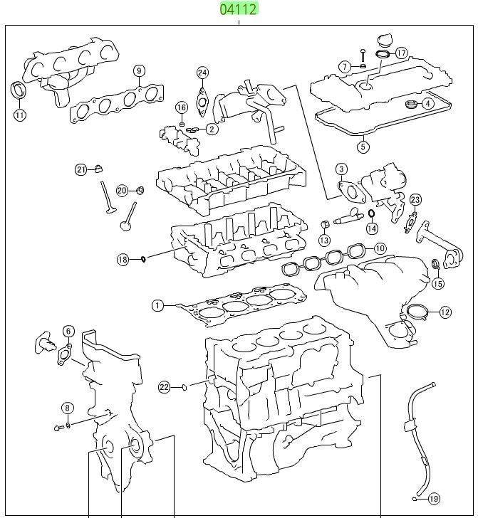 トヨタ プリウス シリンダー ヘッド ガスケット セット Cylinder Head