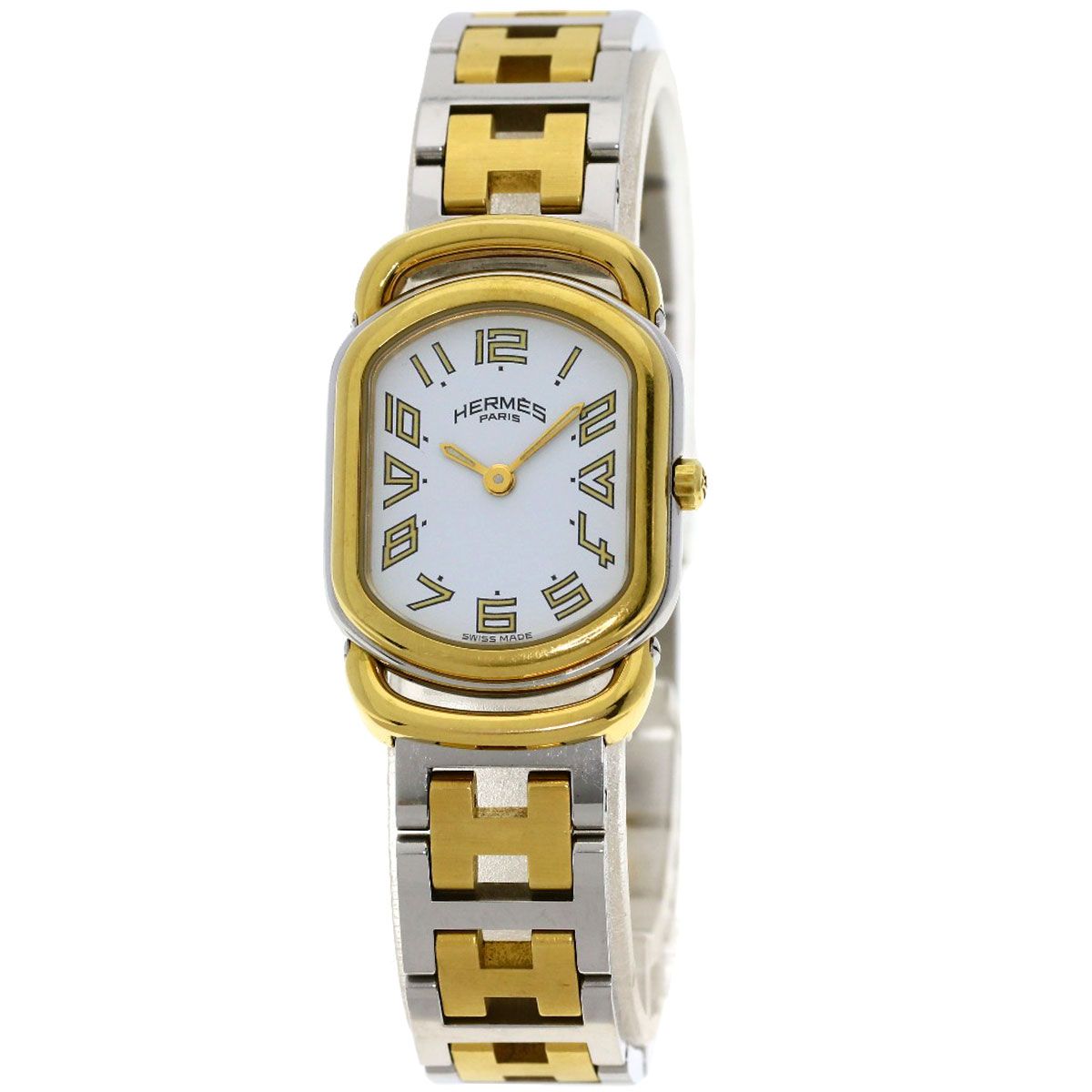HERMES エルメス ラリー 旧バックル 腕時計 SS SSxGP レディース