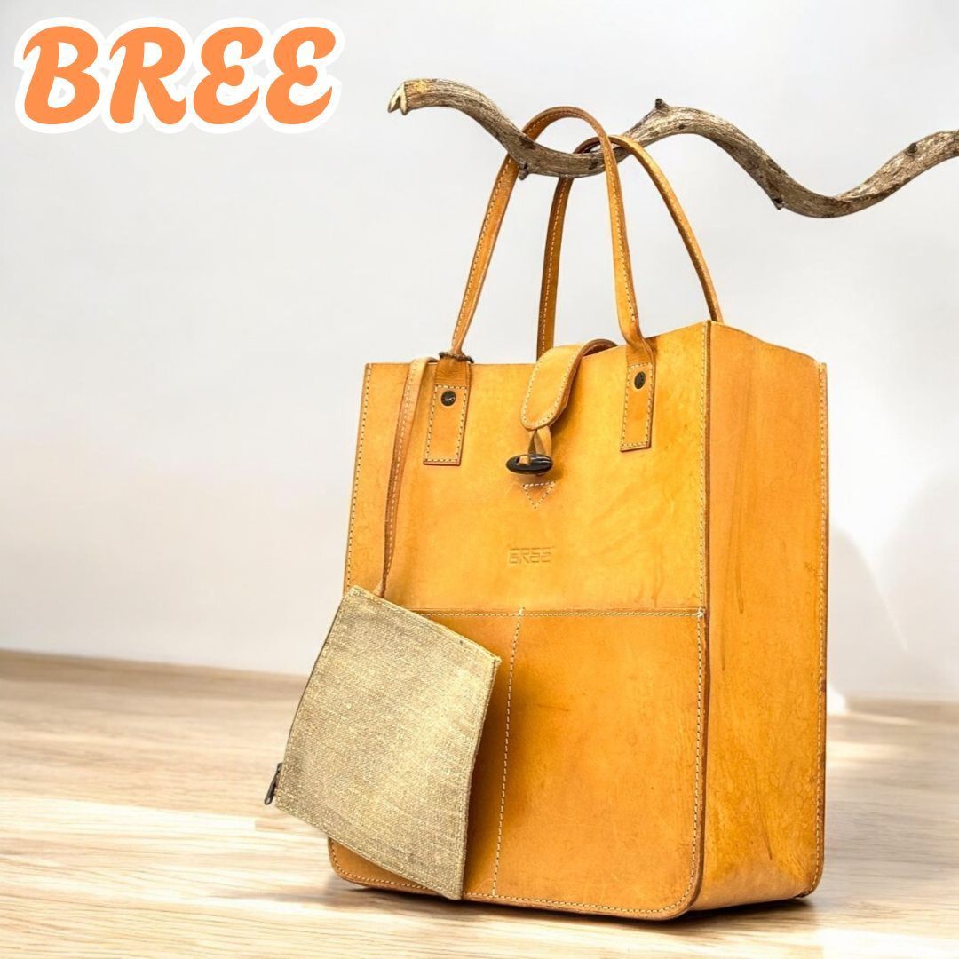 未使用品 BREE ブリー レザー トートバッグ フリンジ 肩掛け 616 