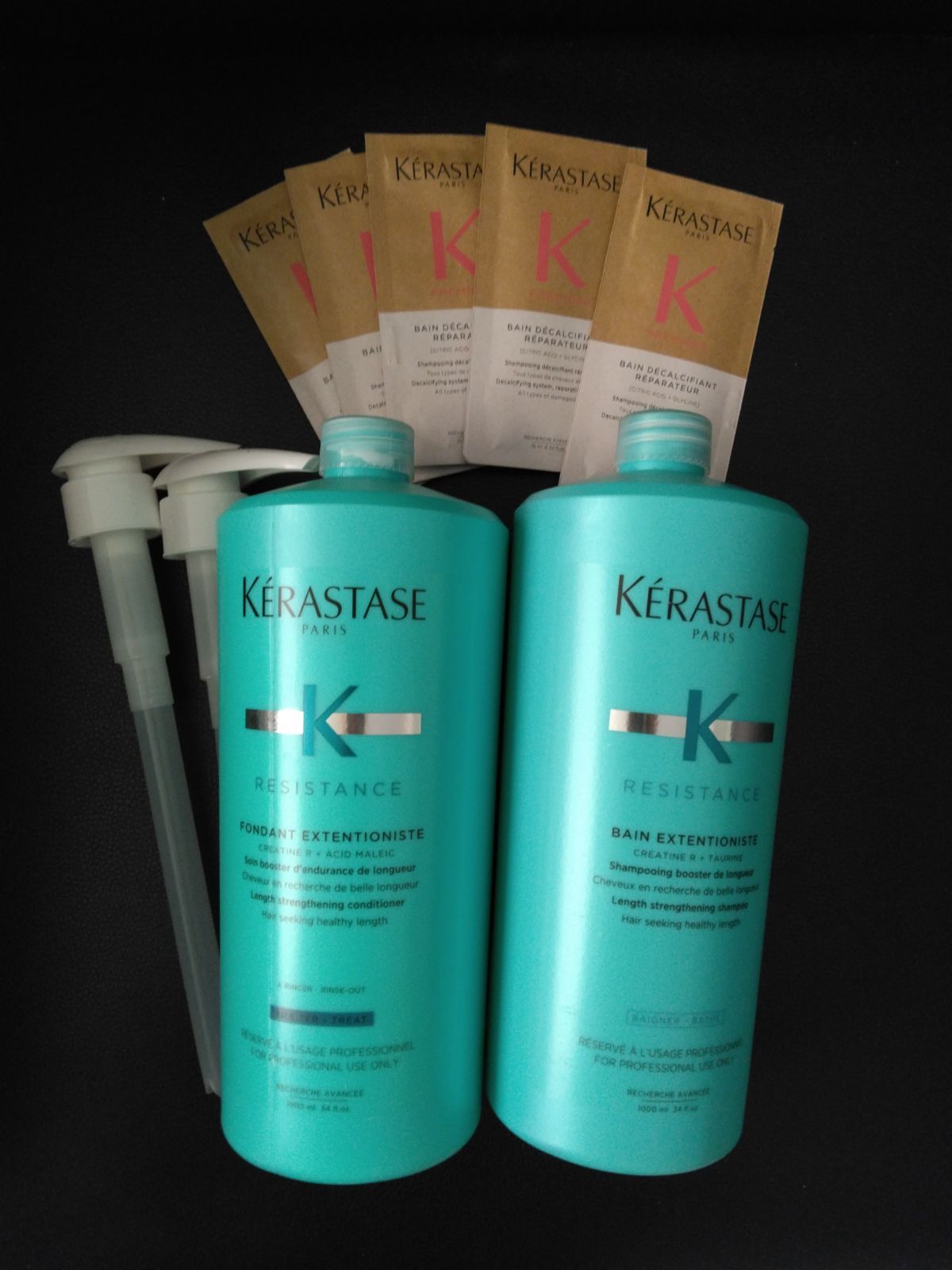 Kérastaseエクステンショニストシャンプー トリートメント1リットルセット ケラスターゼ エクステンショニスト シャンプー トリートメント