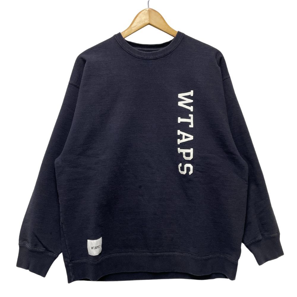 WTAPS ダブルタップス 231ATDT-CSM02 Design 01 / Sweater / Cotton wtaps ネイビー スウェット XL