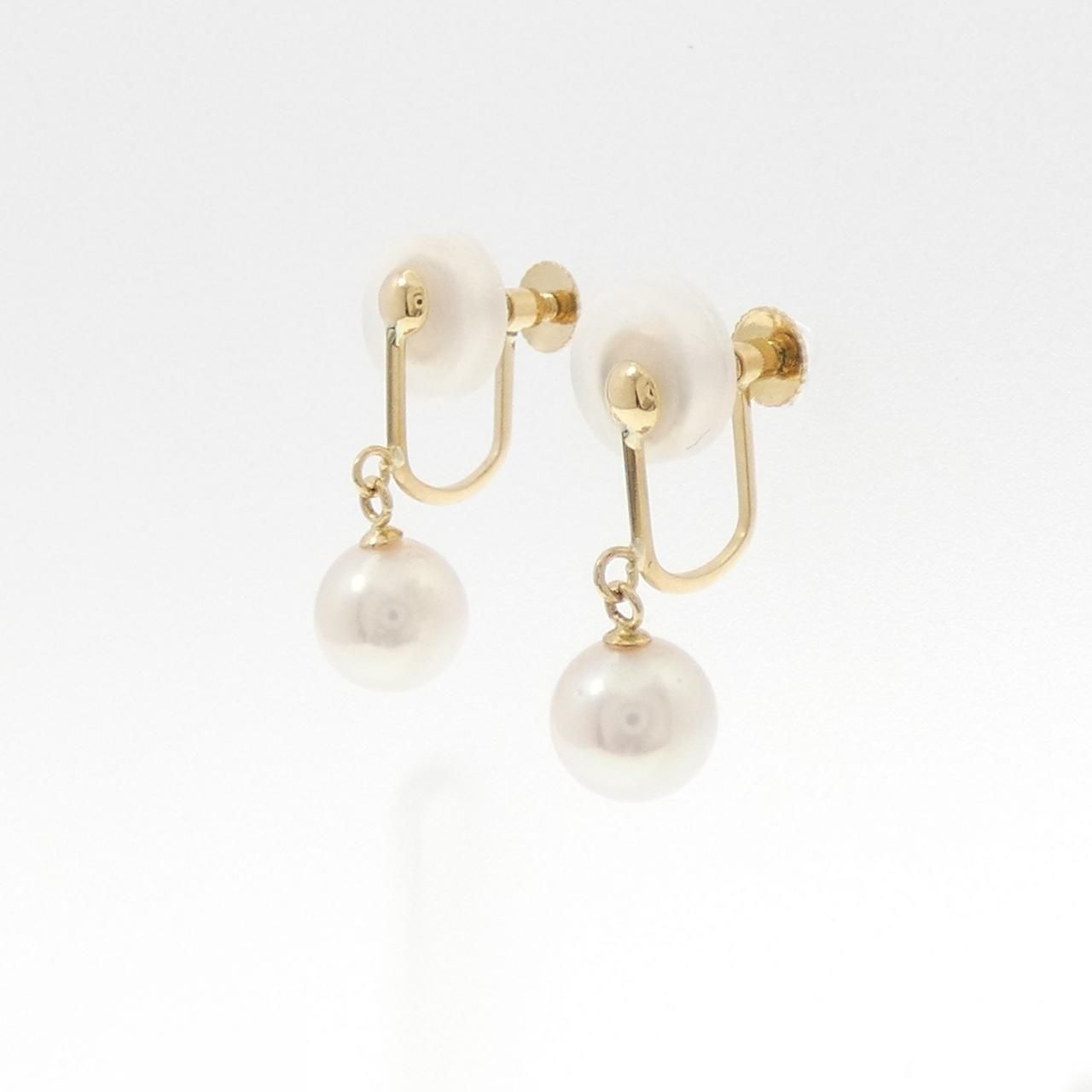 K18YG アコヤパール イヤリング 6.9mm