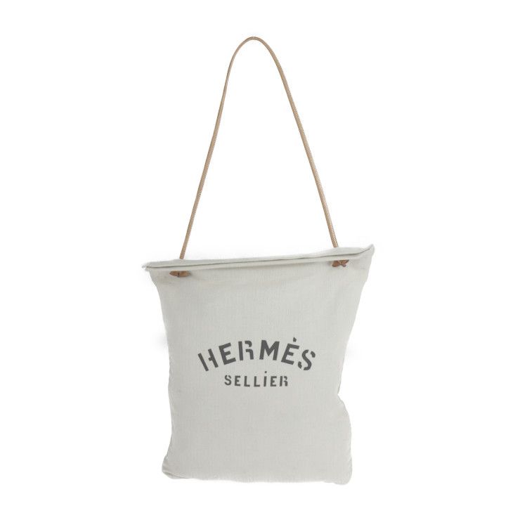 HERMES エルメス アリーヌ GM ショルダーバッグ コットンキャンバス 