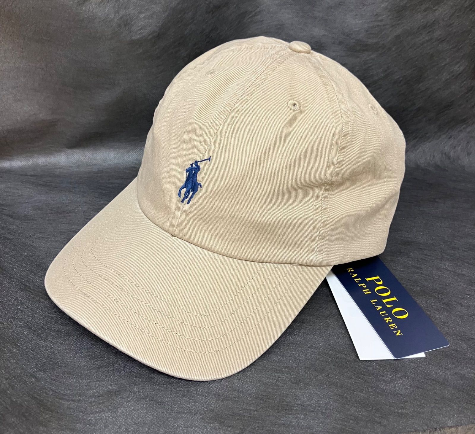 POLO RALPH LAUREN　ハット　M　ベージュ　カーキ 新品】ポロ ラルフローレンキッズ ハット ベージュカーキ