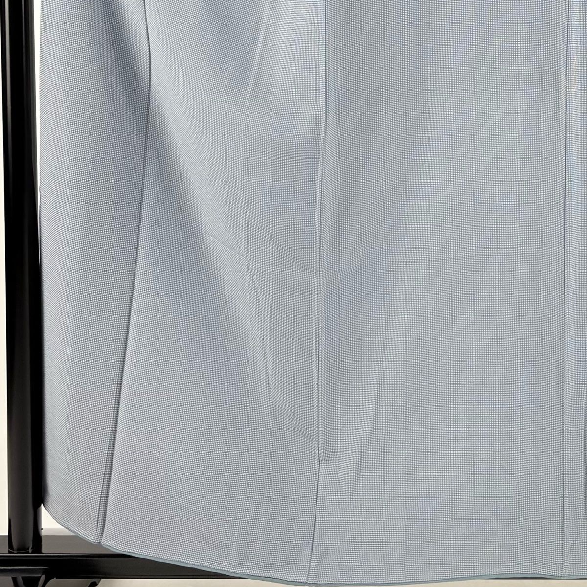 江戸小紋 身丈157cm 裄丈66cm M 袷 格子 青灰色 正絹 名品