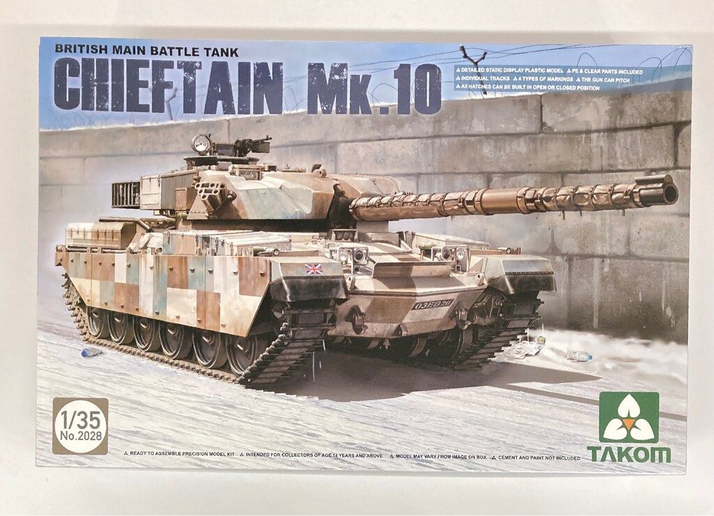 TAKOM 1/35 イギリス主力戦車 チーフテン Mk.10 TKO2028 ショップ