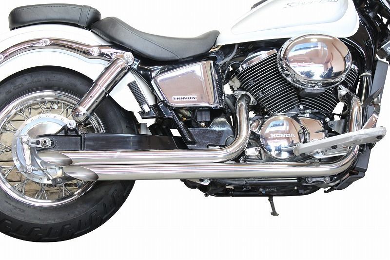 HONDA ホンダ ステンレス スラッシュダウンマフラー シャドウ Shadow 400 NC34 U-CP ユーシーピー DECORATOM_COM_BR