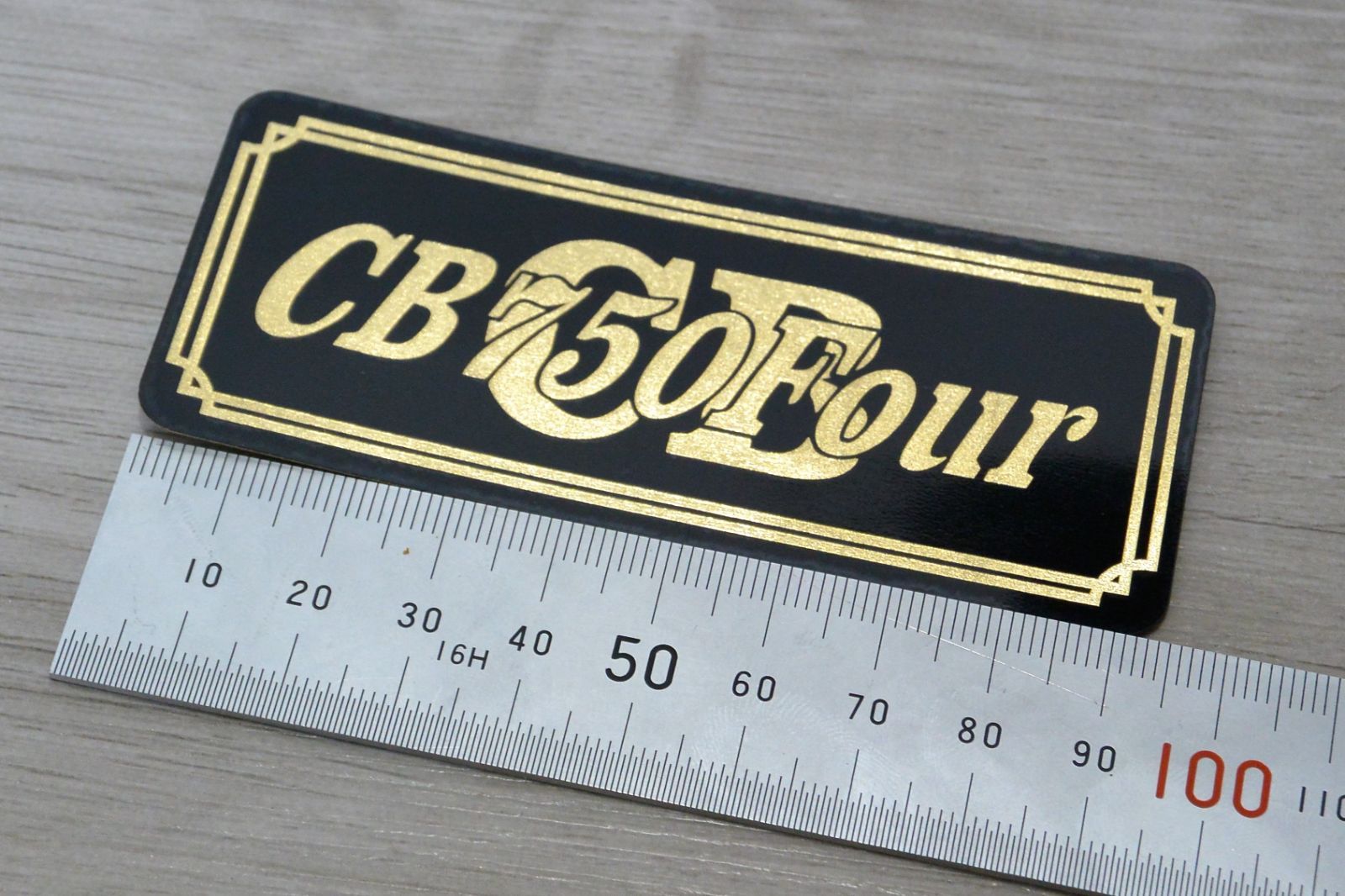 B-60-3 CB750Four -2 黒/金 オリジナル ステッカー ホンダ CB750FOUR 