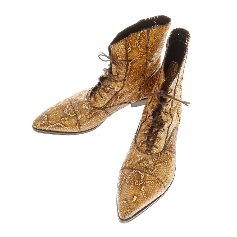 中古】ジャンニバルバート gianni barbato パイソンレザー レース 