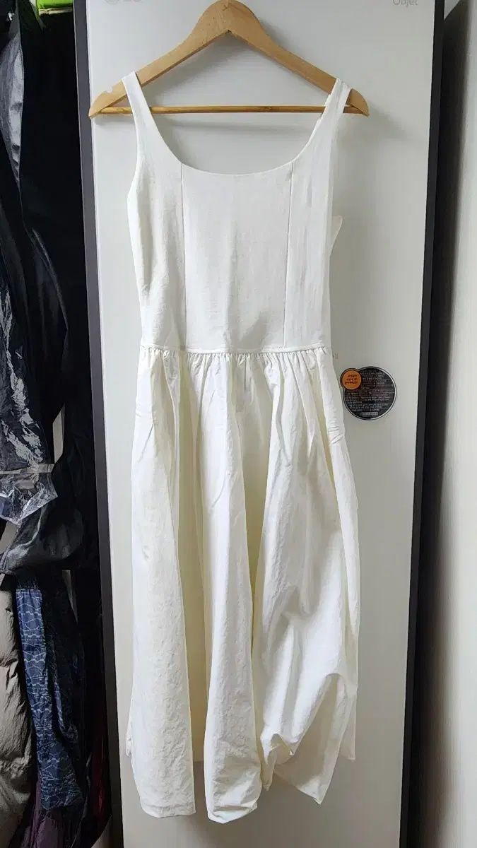 リボンライト Tunda Jersey Dress ー White