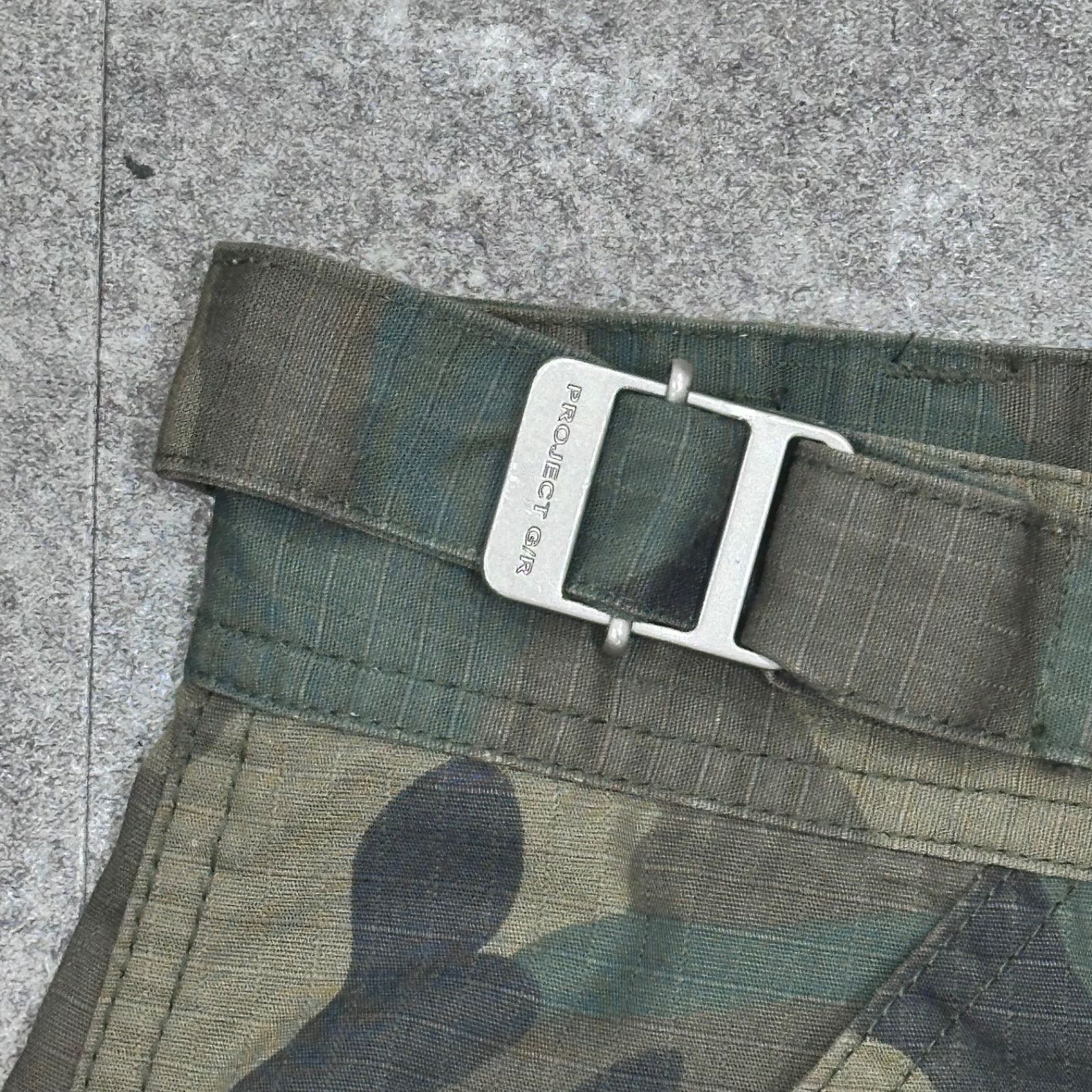 PROJECT G/R Washed Cargo Pants Camo 迷彩カーゴパンツ プロジェクト 