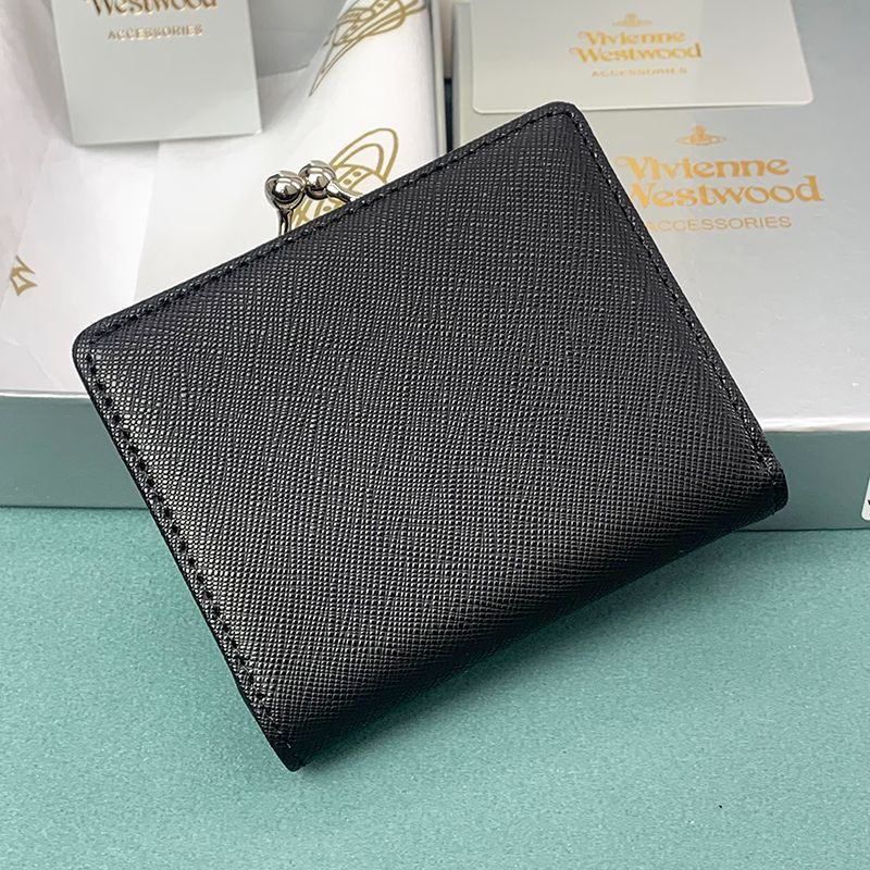 新品 ヴィヴィアンウエストウッド 二つ折り財布 三つ折り がま口