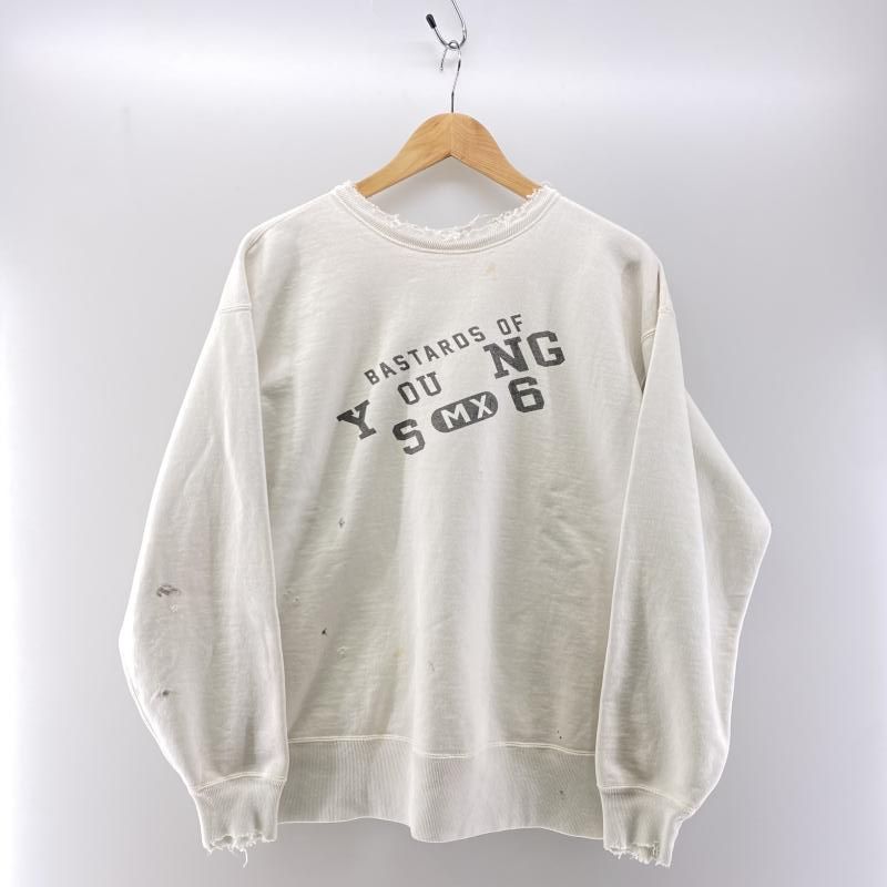 中古】SAINT MICHAEL×BerBerJin 25ss“YOUNG”CREW SWEAT ホワイト