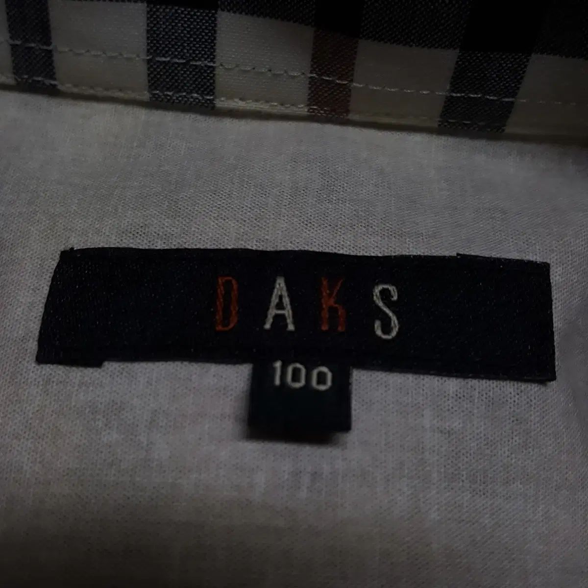 DAKS(ダックス) メンズ 半袖 シャツ チェック柄 100