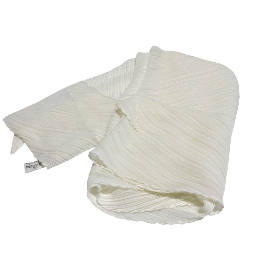 PLEATS PLEASE イッセイミヤケ ストール アイボリー 中古 PLEATS PLEASE ISSEY MIYAKE プリーツプリーズ イッセイミヤケ