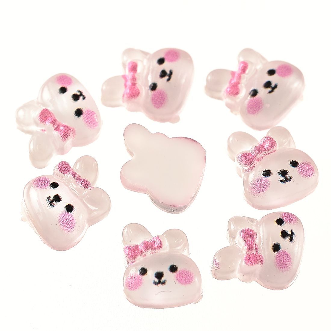 3dネイルパーツ うさぎ いちご リボン ネイルパーツ デコパーツ