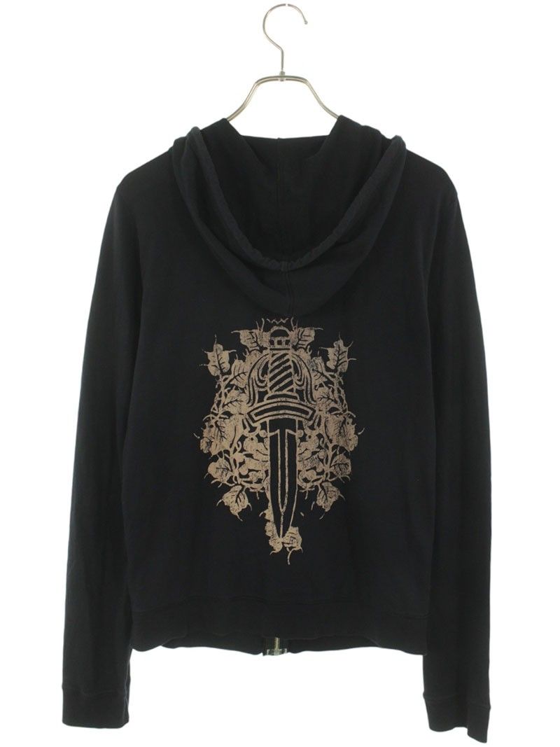クロムハーツダガー付きパーカーCHROME HEARTS レディース