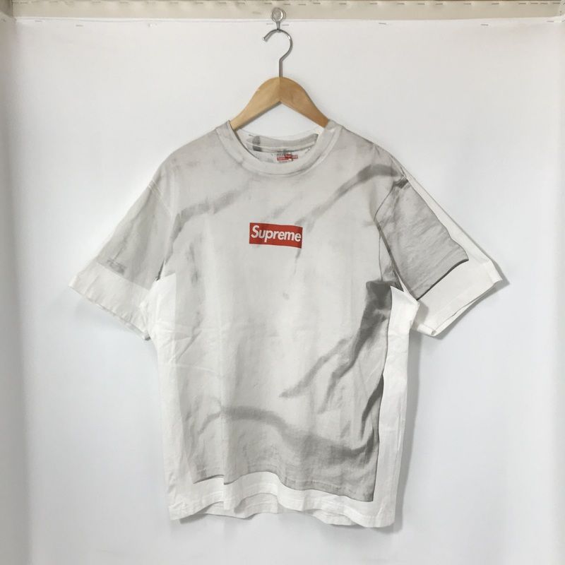 Maison Margiela 半袖シャツ ホワイト Maison MargielaTシャツ半袖ホワイトロゴ刺繍コットン