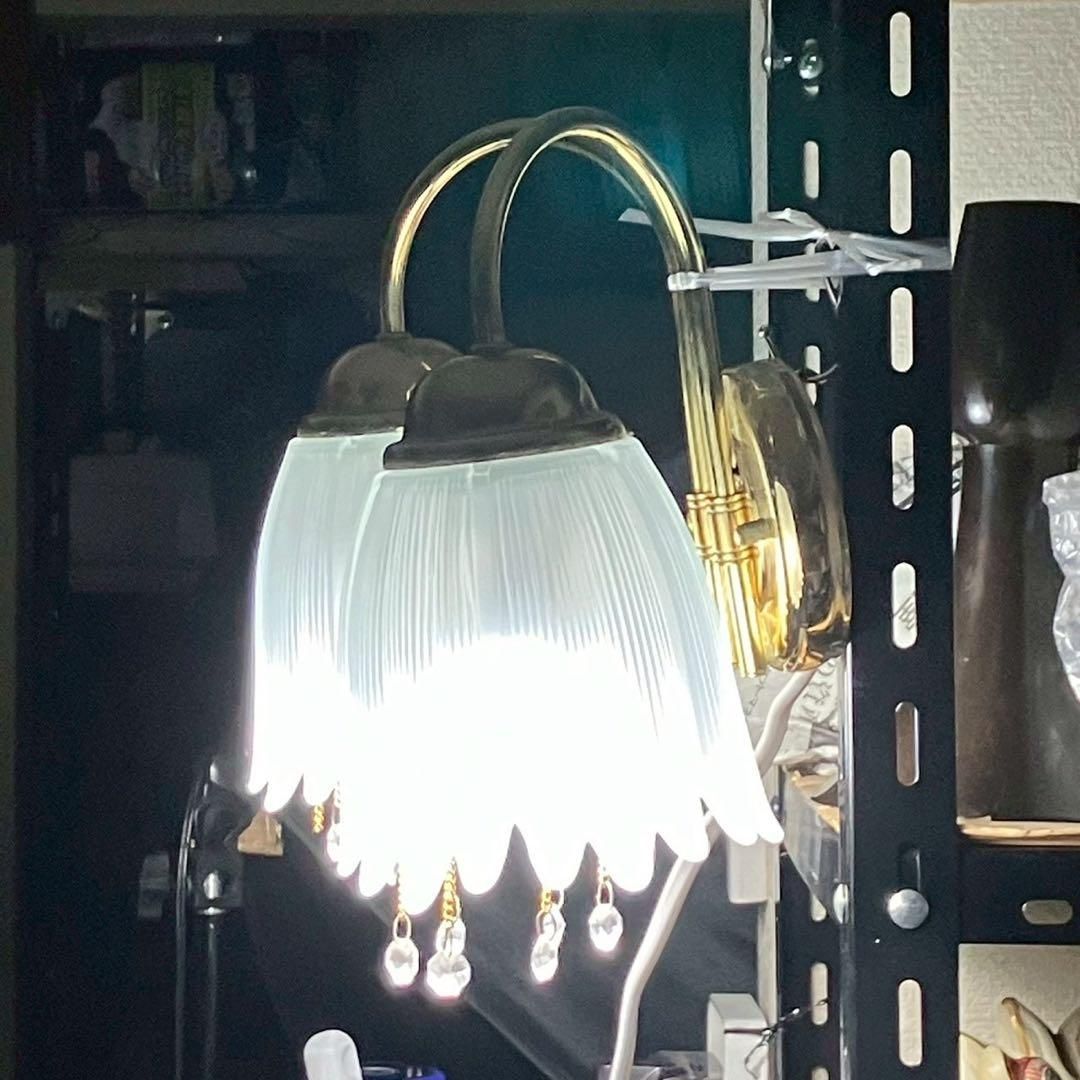 ナショナル シャンデリア 2灯 ウォールライト レトロ アンティーク