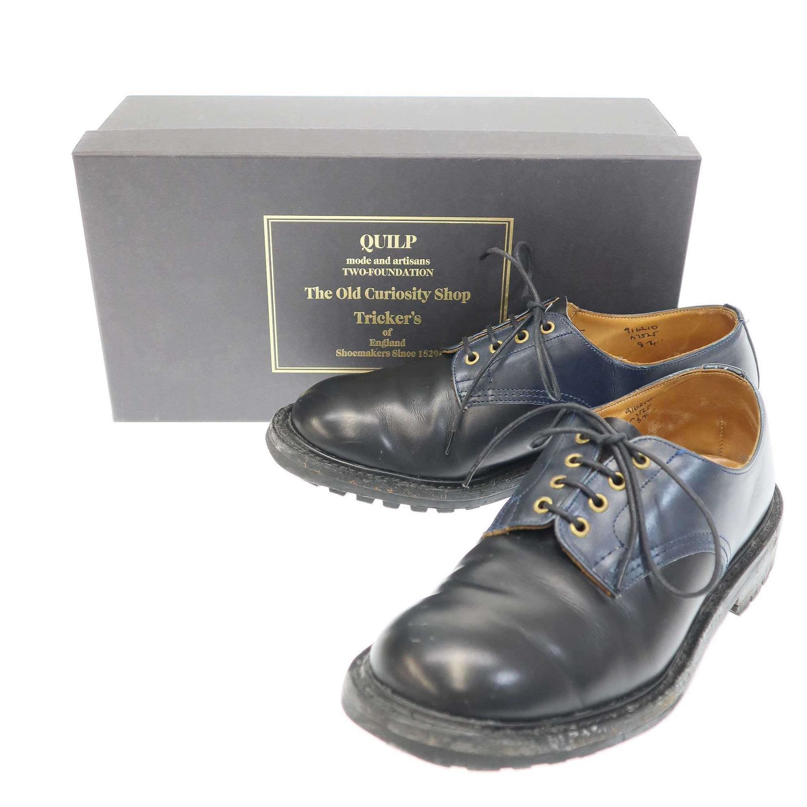 QUILP by TRICKER S クイルプ バイ トリッカーズ 2013 ELIMINATOR別注 2トーンレザーシューズ ブラック ネイビー 8