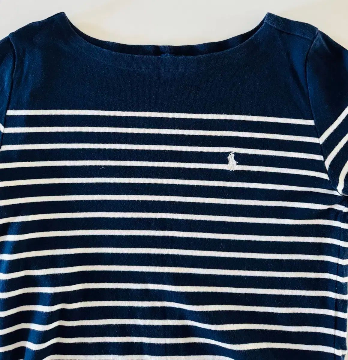 ポロ Ralph Lauren ラルフローレン ストライプ ボートネック Tシャツ