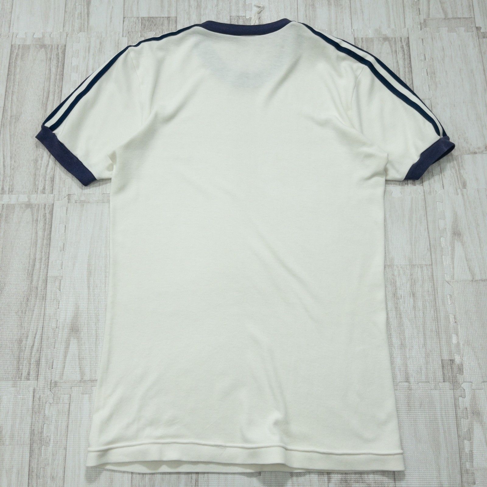 古着 80s adidas アディダス トレイフォル リンガーＴシャツ トップス 