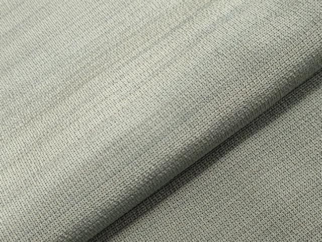 平和屋着物▽本塩沢 やまだ織 訪問着 染色作家 桐村博 単衣 霞文 正絹  