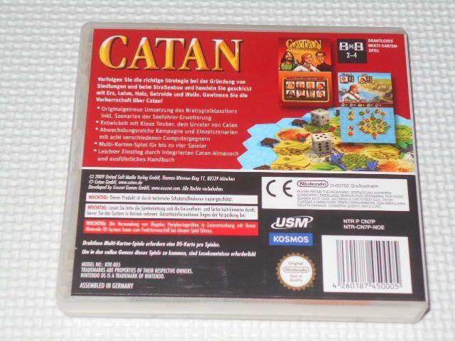 ニンテンドーDS - DS★CATAN 海外版 EU版 カタン★箱付・説明書付・ソフト付★動作確認済 DS☆CATAN 海外版 EU版 カタン☆箱付・説明書付・ソフト付☆動作