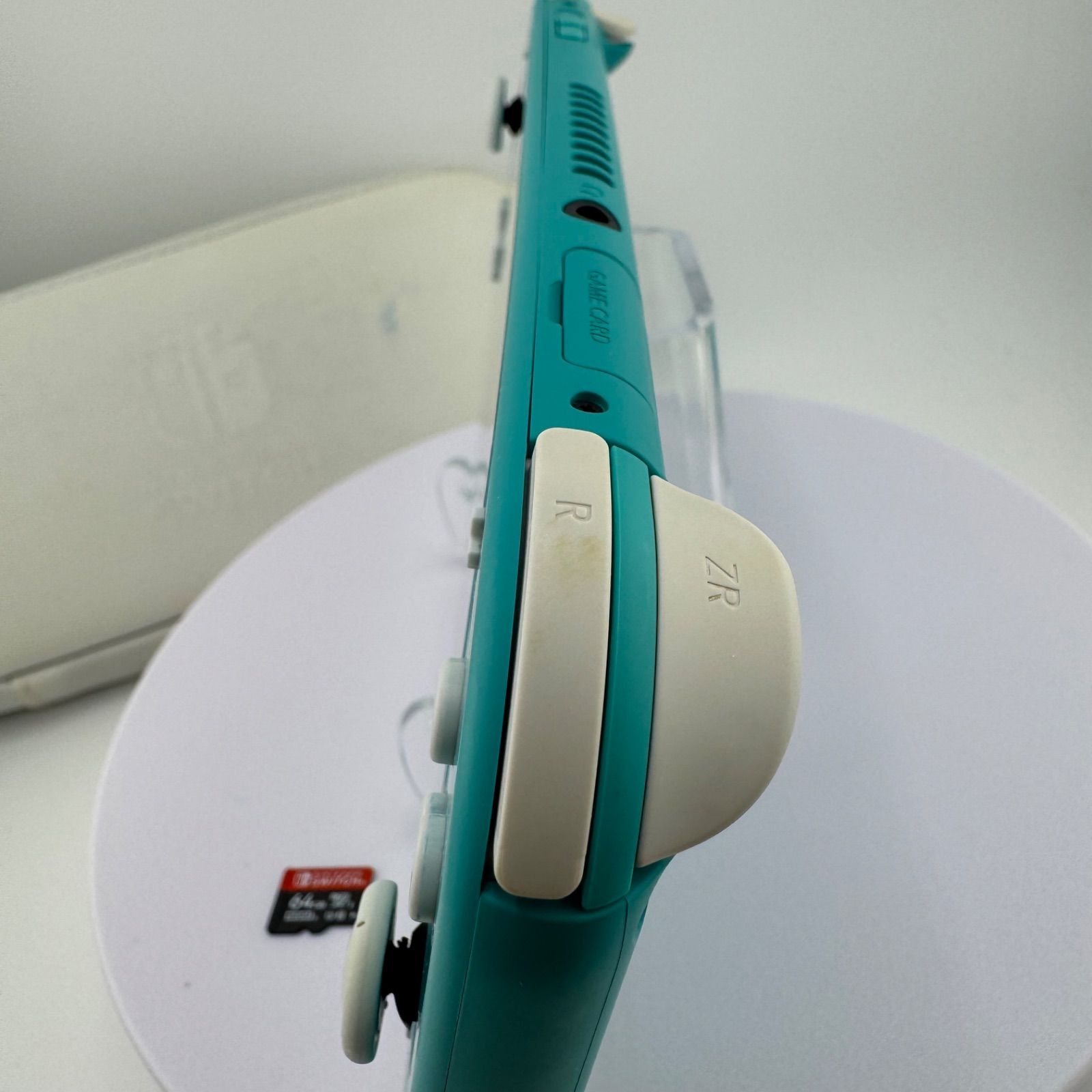 美品 Nintendo Switch Lite ターコイズ 本体 SD64GB ケース付属