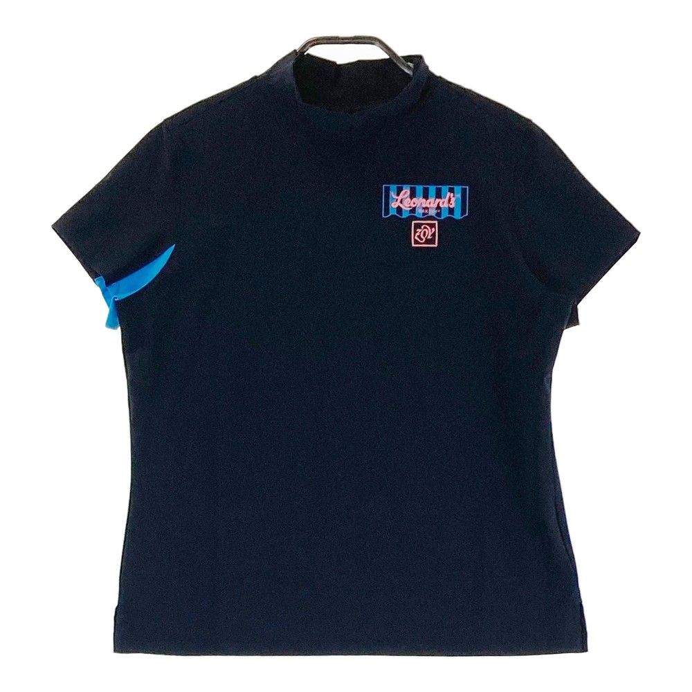 サイズ：38 ZOY ゾーイ 071222051 半袖ハイネックTシャツ  ネイビー系 [240101416525] ゴルフウェア レディース ストスト サイズ：38 ZOY ゾーイ 071222051 半袖ハイネックTシャツ