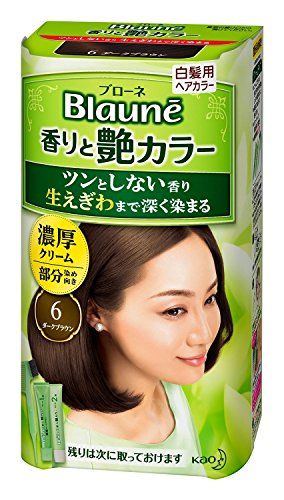 花王 ブローネ 香りと艶 クリーム ６ ダークブラウン ８０ｇ ×２０個セット