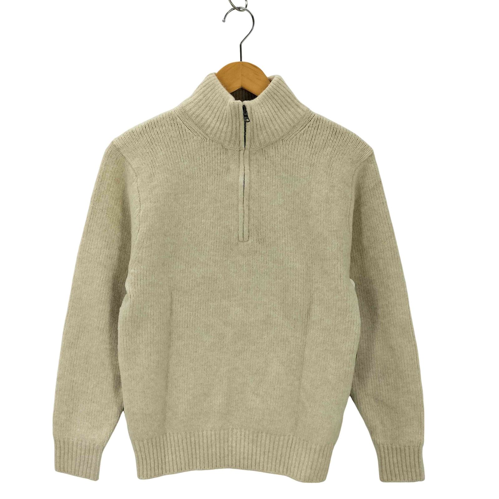 ユニクロ UNIQLO スフレヤーンハーフジップセーター メンズ  XS