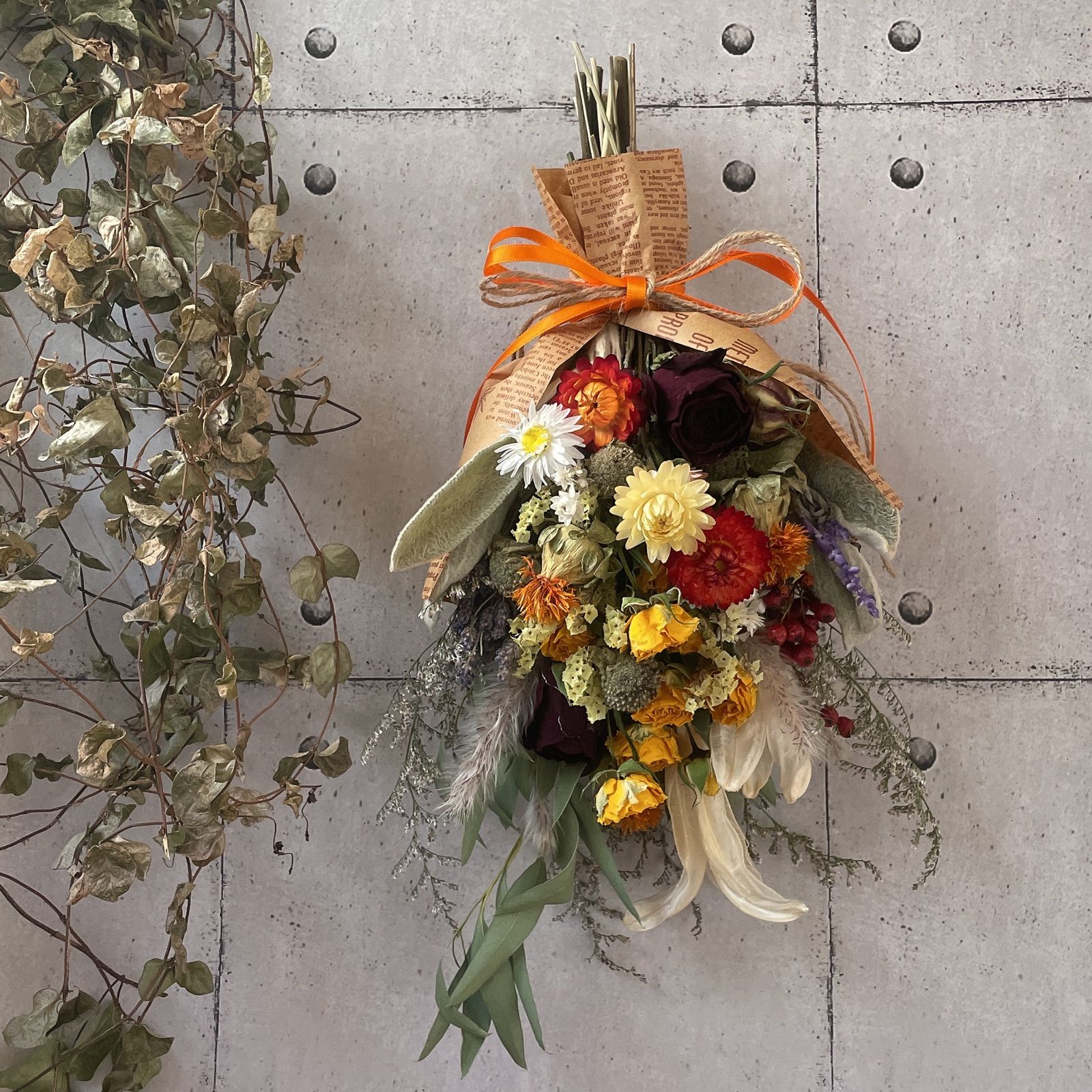 スワッグ ドライフラワー No.40