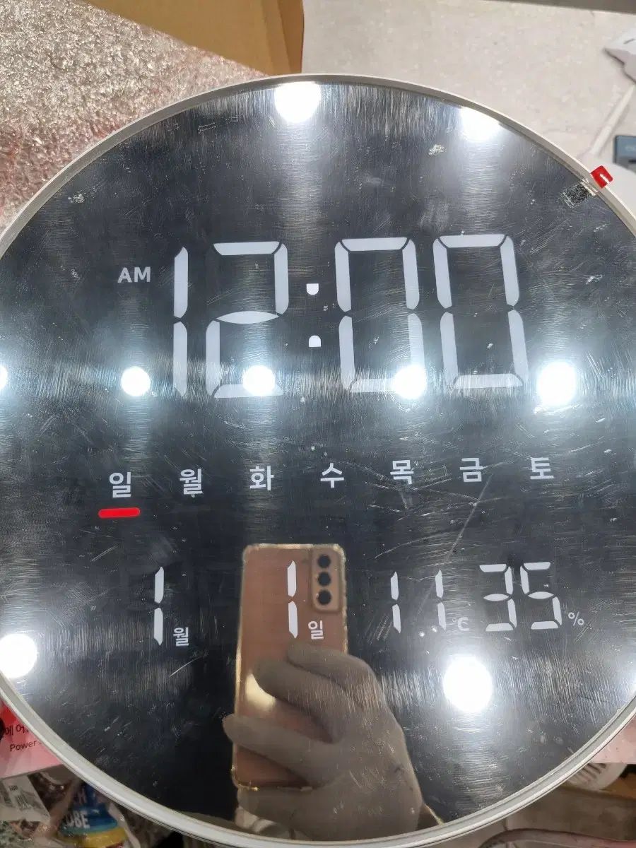 OWC ユージーンプレシジョン エクリプス クリーンミラー LED 時計