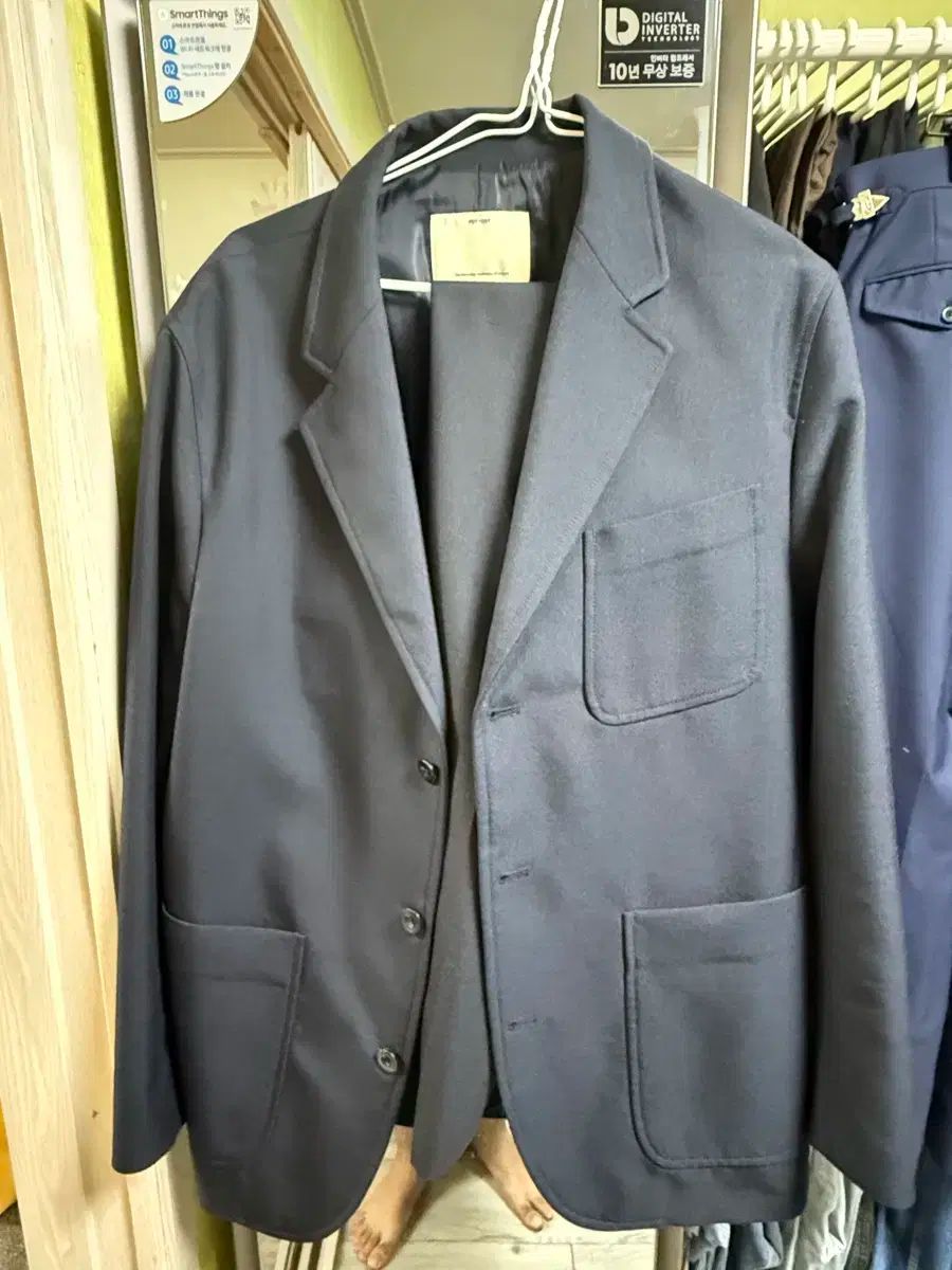 ポッタリー ウール スポーツ セットアップ ネイビー 3サイズ