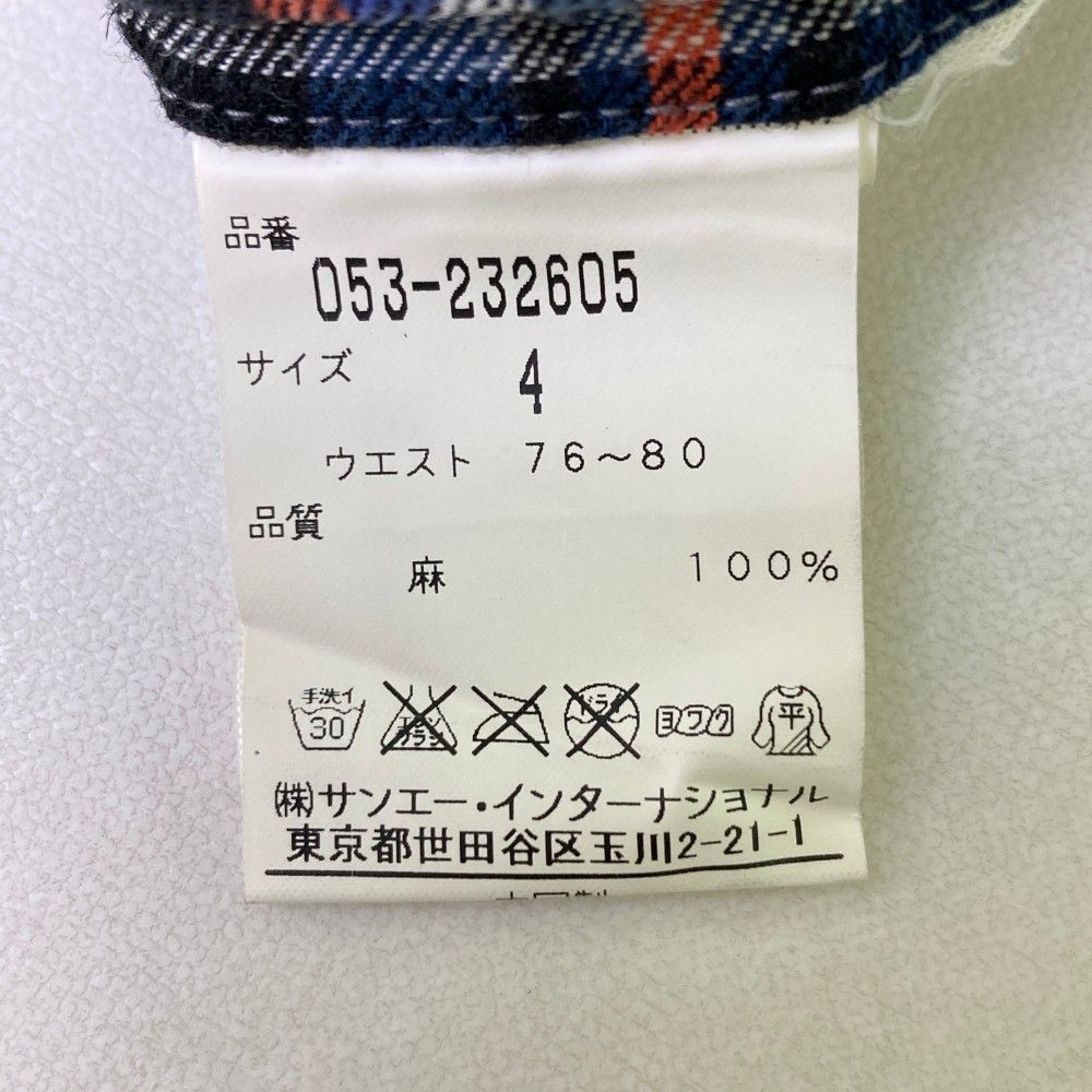 ハーフパンツ チェック柄