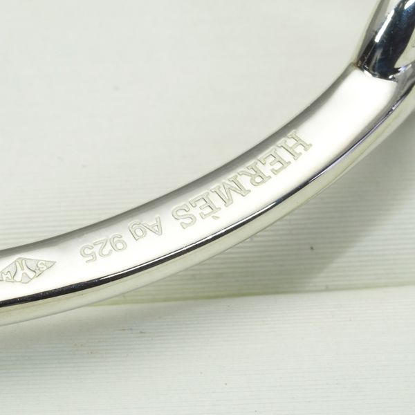 HERMES シルバーフープピアス HERMES エルメス アクセサリー ピアス ループMM フープピアス
