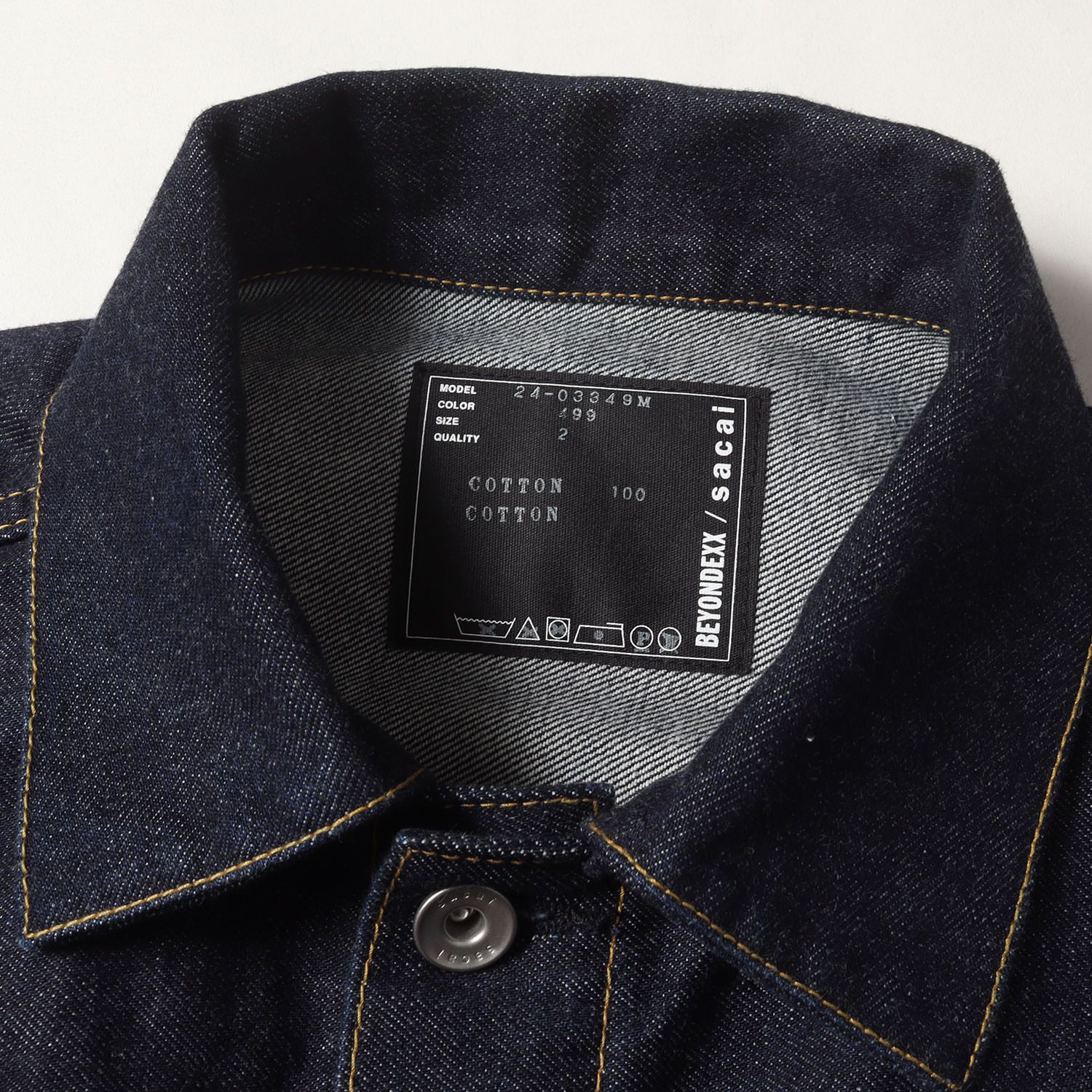 Sacai サカイ ジャケット インディゴ サイズ:2 | 24SS BEYONDEXX